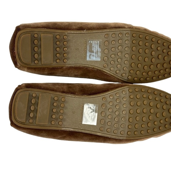 Aerosoles Winter Boater Faux Suede Casual Slip-On Moccasins - Brown - size 9 M - Picture 4 of 9
